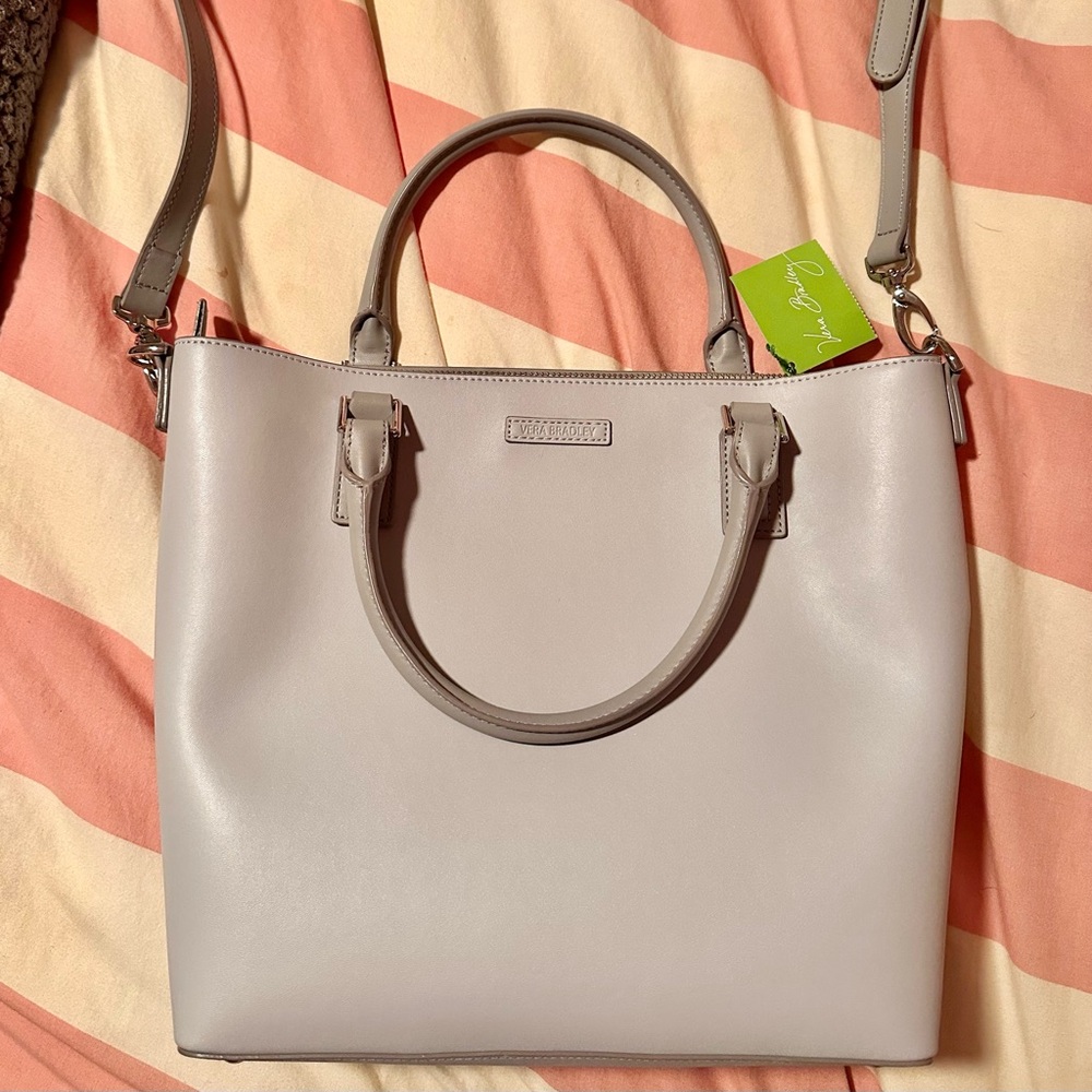 BRAND NEW Vera Bradley Leather Crossbody Tote Bag